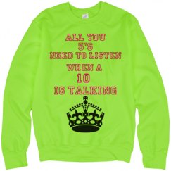 Unisex Neon Crewneck Sweatshirt