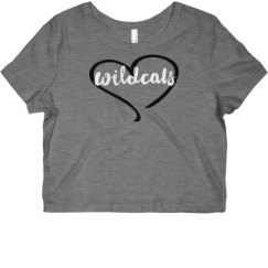 Ladies Slim Fit Crop Top Tee