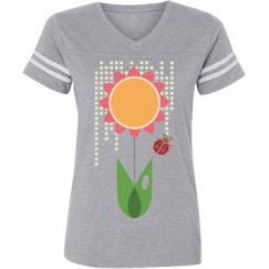 Ladies Relaxed Fit Vintage Sports Tee
