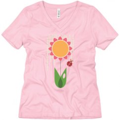 Ladies Relaxed Fit V-Neck Tee