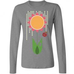Ladies Relaxed Fit Basic Long Sleeve Tee