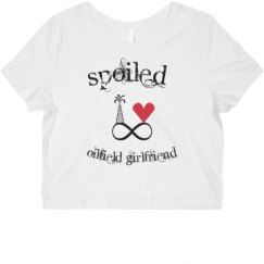 Ladies Slim Fit Crop Top Tee