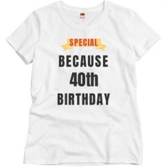 Special because birthday