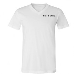 Unisex V-Neck Jersey Tee