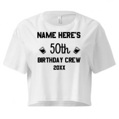 Ladies Festival Cali Crop Top Tee