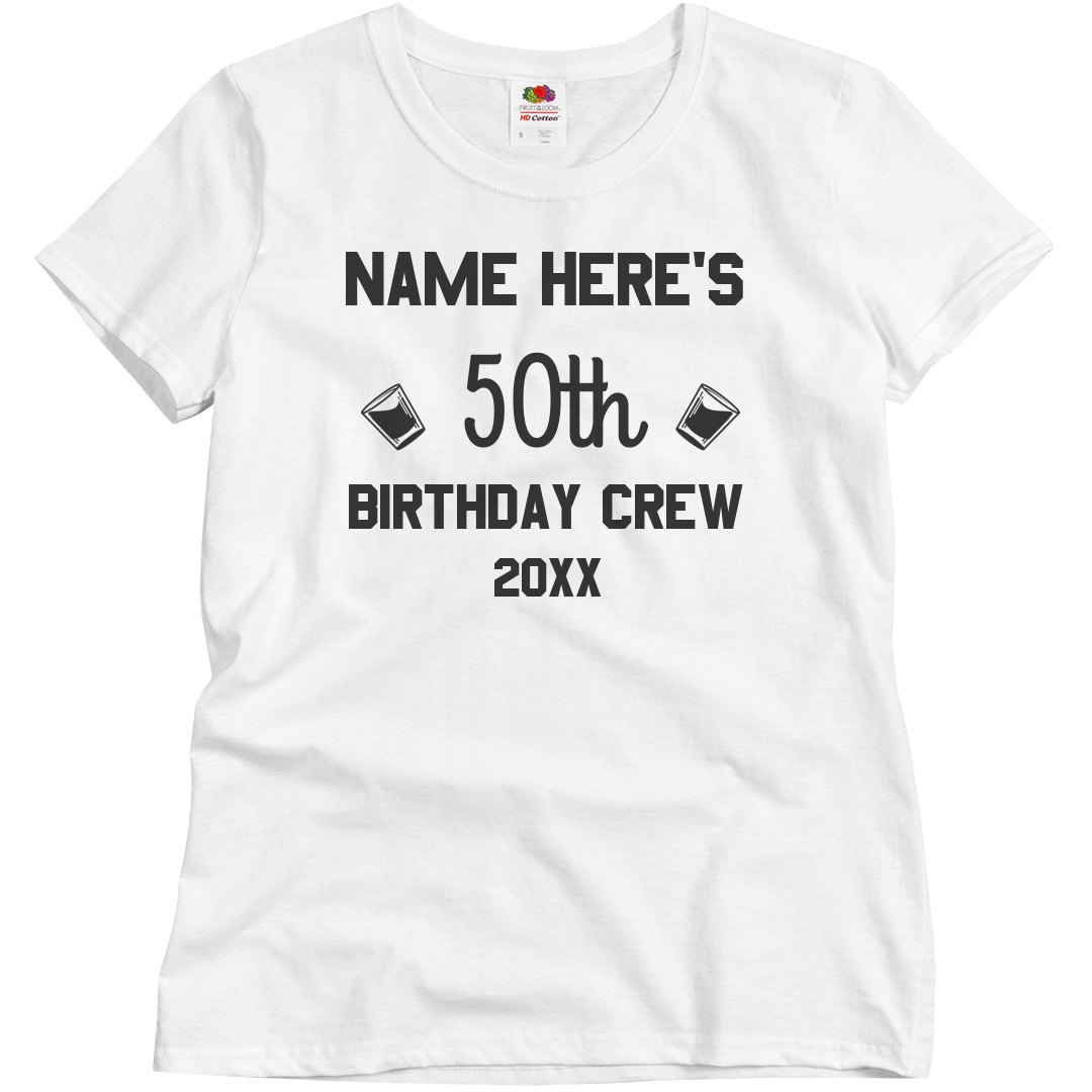 50th birthday shirts for family