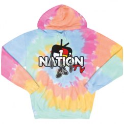Unisex Tie-Dye Fleece Hoodie