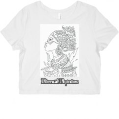 Ladies Slim Fit Crop Top Tee