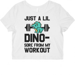 Ladies Slim Fit Crop Top Tee