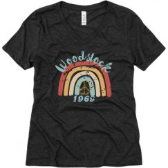 Ladies Relaxed Fit Super Soft Triblend V-Neck Tee