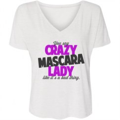 Ladies Flowy Slouchy V-Neck Tee