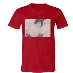 Unisex V-Neck Jersey Tee