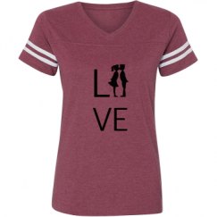 Ladies Relaxed Fit Vintage Sports Tee