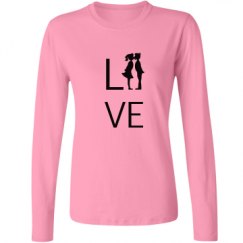 Ladies Relaxed Fit Basic Long Sleeve Tee