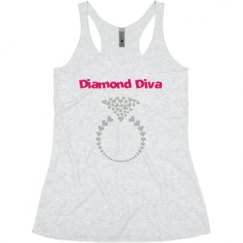 Ladies Slim Fit Super Soft Racerback Triblend Tank