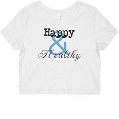 Ladies Slim Fit Crop Top Tee