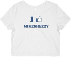 Ladies Slim Fit Crop Top Tee