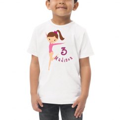 Cute Gymnastics Birthday Girl