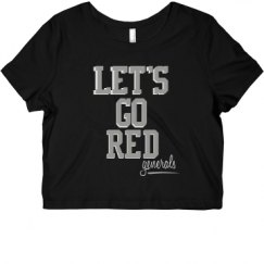 Ladies Slim Fit Crop Top Tee