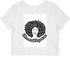 Ladies Slim Fit Crop Top Tee