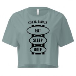 Ladies Festival Cali Crop Top Tee