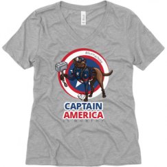 Ladies Relaxed Fit V-Neck Tee