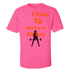Unisex Ultra Cotton Safety Neon Crewneck Tee