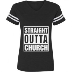 Ladies Relaxed Fit Vintage Sports Tee