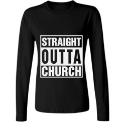 Ladies Relaxed Fit Basic Long Sleeve Tee