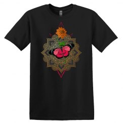 Butterfly Mandalabutterfly mandala with engraved flower