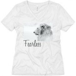 Ladies Relaxed Fit V-Neck Tee