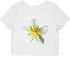 Ladies Slim Fit Crop Top Tee