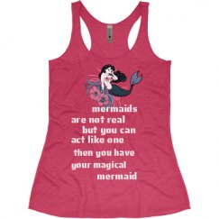 Ladies Slim Fit Super Soft Racerback Triblend Tank