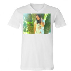 Unisex V-Neck Jersey Tee