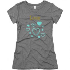 Ladies Slim Fit Super Soft Triblend Tee