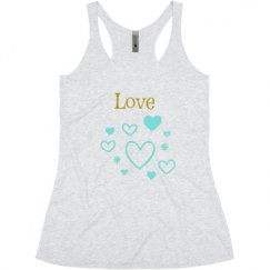 Ladies Slim Fit Super Soft Racerback Triblend Tank