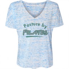 Ladies Flowy Slouchy V-Neck Tee