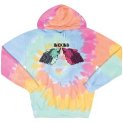 Unisex Tie-Dye Fleece Hoodie