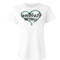 Wildcats Softball Love White