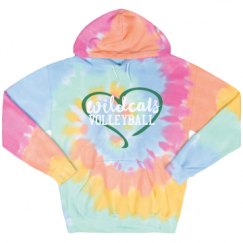 Unisex Tie-Dye Fleece Hoodie