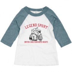 Toddler 3/4 Sleeve Raglan Tee