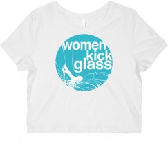 Ladies Slim Fit Crop Top Tee