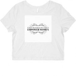 Ladies Slim Fit Crop Top Tee