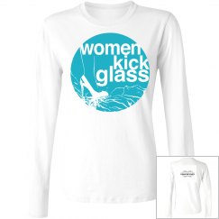 Women Kick Glass Logo Long Sleeve Tee