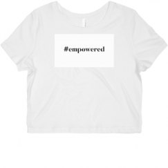 Ladies Slim Fit Crop Top Tee