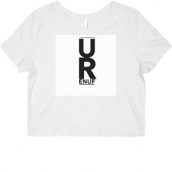 Ladies Slim Fit Crop Top Tee