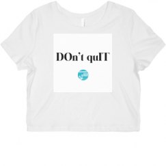 Ladies Slim Fit Crop Top Tee