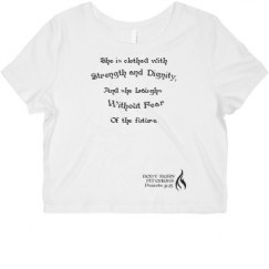 Ladies Slim Fit Crop Top Tee