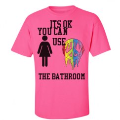 Unisex Ultra Cotton Safety Neon Crewneck Tee