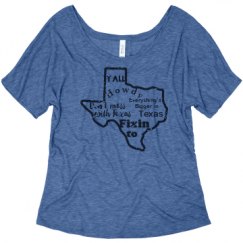 Ladies Flowy Slouchy Tee